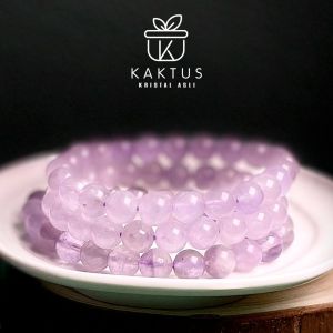 【KAKTUS】Kristal Asli Lavender Quartz Crystal Bracelet