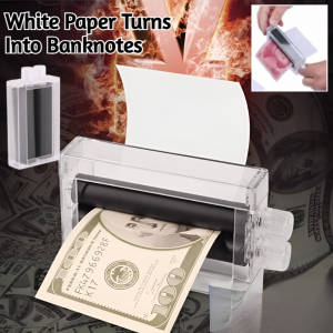 Magic Money Props Money Printer Maker Bill Printing Machine Reusable Close-Up Magician Trick Magic Props