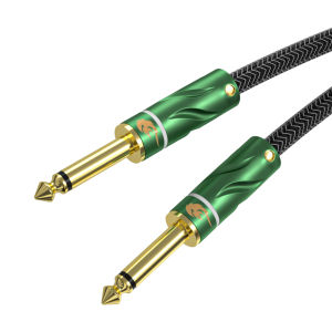 GOLLEY LION Guitar Cable Bass Electric Box Audio Cable Guitar Noise Reduction Line Color Braided Shielded Cable For Amplifier Accessories Musical Instruments