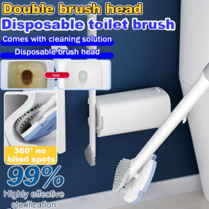Disposable Toilet Brush No Dead Angle Disposable Household Toilet Cleaning Brush Wall-Mounted Cleaning Brush