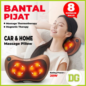 Bantal Pijat Car and Home Massage Pillow Bantal Pijat 8 Bola Mobil dan Rumah Bantal Pijat Portable