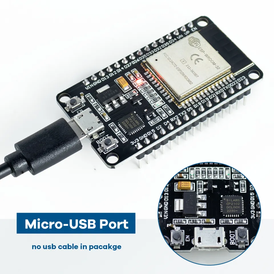 ESP32 Development Board 30-Pin With WiFi Bluetooth - Arduino Compatible With Type-C USB