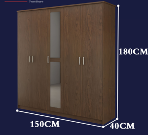 Clothes Storage Cabinet Bedroom Closet Freestanding Wardrobe Closed Clothes Closet Home Wardrobe