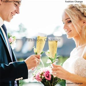 [COD] Fashion Change 1 8PCS Plastic Champagne Glasses Flutes Disposable Perfect for Wedding and Shower Party Supply Clear Cups Drinkware Gift
