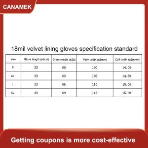 【CANAMEK】 1 đôi găng tay Nitrile dày-Găng tay dài chống thấm axit hóa học để làm vườn sơn hóa học Latex miễn phí