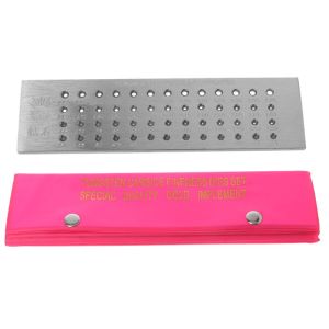 52 Lubang Wire Drawplate 0.26-4.10mm Plat Gambar Kawat Baja Tungsten Carbide Untuk Membuat Perhiasan