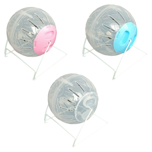 Hamster Running Wheel Quiet Rotation Plastic Exercise Roller Wheel Toy With Secure Frame Pet Cage Entertainment Gear