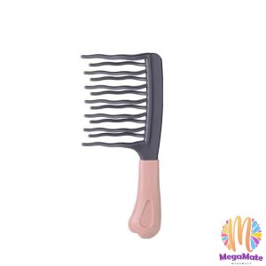 MegaMate หวีผมลอน ฟันหยักสองแถว ป้องกันไฟฟ้าสถิตย์   1 ชิ้น Curly hair comb