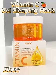 KOEC English Version VC Hydrating Sleeping Mask Applyable Gel Mask for Moisturizing and Brightening MSDS Authentication