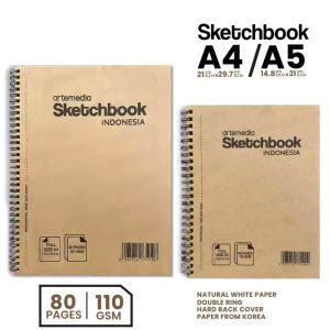 Buku Sketsa Artemedia Sketchbook Wired A5 A4 Craft Cover Jilid Spiral