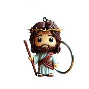 Savior Keychain easy carry & Scratch Resistant colorful Religious Keychain for Faithful Followers & Prayer Enthusiasts