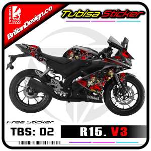 Sticker Striping Yamaha R15 V3 - Stiker Striping Variasi Motor R15 V3. TBS.02