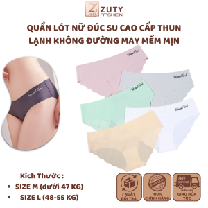 Quần lót nữ đúc su cao cấp thun lạnh không đường may mềm mịn ZUTY FASHION