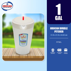 OROCAN Bubble Pitcher 1 Gallon / 2.2 Liters Water Pitcher with Lid | Original Pitsel