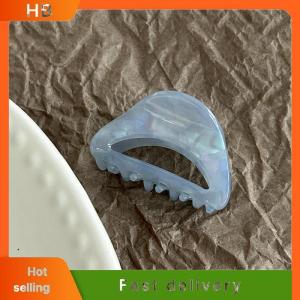 HB Acetic Acid Claw Clip Ponytail Hair Clip Solid Color Hair Clip Ponytail Shark Hair Claw Clip For Women Girls Hair Accessories