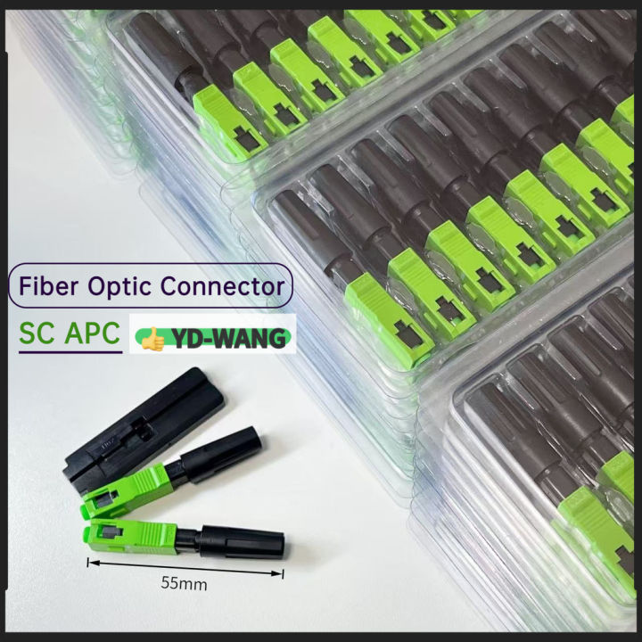 50pcs 100pcs Ftth Sc Apc Fiber Optic Fast Connector Quick Connector Embedded Single Mode Scapc 50pcs 100pcs Ftth Sc Apc Fiber Optic Fast Connector Quick Connector Embedded Single Mode Scapc