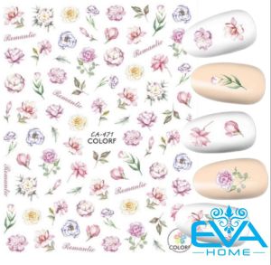 Sticker Dán Móng Tay 3D Dạng Decal Dán Chống Nước Hoạ Tiết Hình Tatto Old School Ý Nghĩa CA473