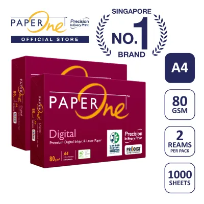 PaperOne™ Digital Premium Quality 85gsm / 80gsm Carbon Neutral Copy Paper A4 [2 Reams]