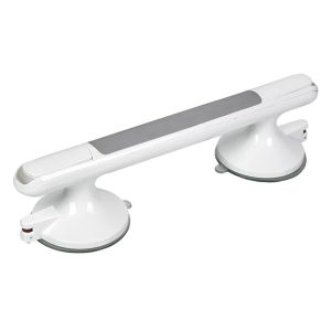【SKIT SG】Suction Cup Grab Bar Handrails Handle for Bathtubs and Showers Toilet Safety Grab Bar Handle Bathroom Washroom for Elderly Child Bathroom Armrest Hole-Free Door Handle Portable Mobility Elderly Non-Slip Railing Aids Safety with Suction Cup