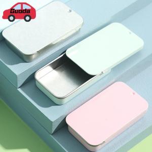 Guoda Tinplate Box Slide Lid Push Pull Box Drawer Balm Box Portable Box Mini Aromatherapy Jar Candy Small Iron Box Gift Box