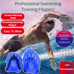 Hand Webbed Swimming Paddle Palm Adult Swimming Posture Training Paddle Palm Adult Children Swimming Auxiliary Equipment游泳助泳姿势训练手蹼