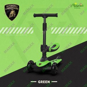 MAMAX[SG Stock]Officially Licensed Lamborghini Kids Scooter with Removable Seat ★ 3-Wheel ✅ Foldable ✅ Adjustable Height ✅ Light