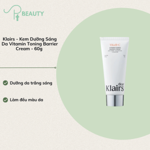 Kem Dưỡng Vitamin Làm Sáng Da Và Tăng Cường Hàng Rào Bảo Vệ Klairs Vitamin Toning Barrier Cream Dung Tích 60g