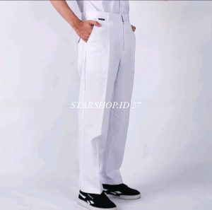 CELANA PANJANG PUTIH SMP/SMA KELAS 1-3 BAHAN DRILL/HIGHTWISS BEST QUALITY TERBARU