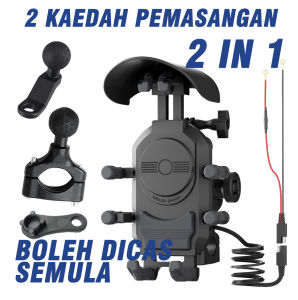 2 installation methods + 15W wireless charging + 18W wired charging bicycle holder phone waterproof Sunproof tank Phone HolMotorder cycle Shock Absorption Bicycle superbike anti vibration Phone Holder fon holder motorcycle handle bar motor