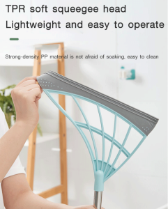 Multi-purpose squeegee magic broom