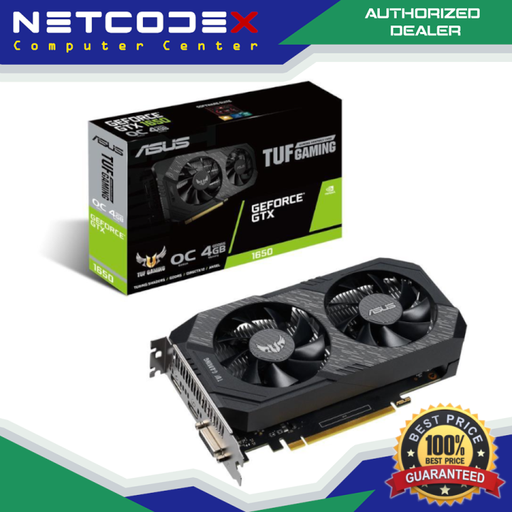 ASUS TUF Gaming GeForce GTX 1650 4GB OC Edition Graphics Card TUF