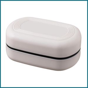 Soap Box Soap Dish Seal Soap Holder Double-Layer Soap Case Soap Holder with Lid Flip Soap Box Drain Storage Box for Travel Student Dormitory Bathroom