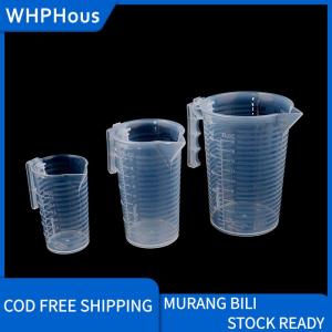 WHPHous OUFEN 100 250 500ML Measuring Cups Jug Clear Baking Kitchen Flour Water with cover Sc