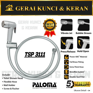 PALOMA TSP 3111 TOILET SHOWER JET WASHER SHOWER CEBOK SEMPROTAN CHROME Perlengkapan Kamar Mandi