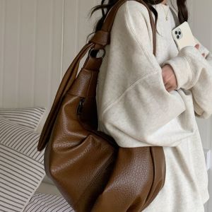 Tote Bag for Korean Dumpling Casual Crossbody Bag for Large-capacity R Soft Leather