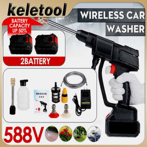 Electric Pressure Washer Cordless Pressure Cleaner Car Washer Gun High Pressure Washer Machine Water Jet Cordless Pressure Washer Nozzle Electric Pressure Washer Portable High Pressure Car Washing Machine for Washing Cars Fences Pool Siding洗车机
