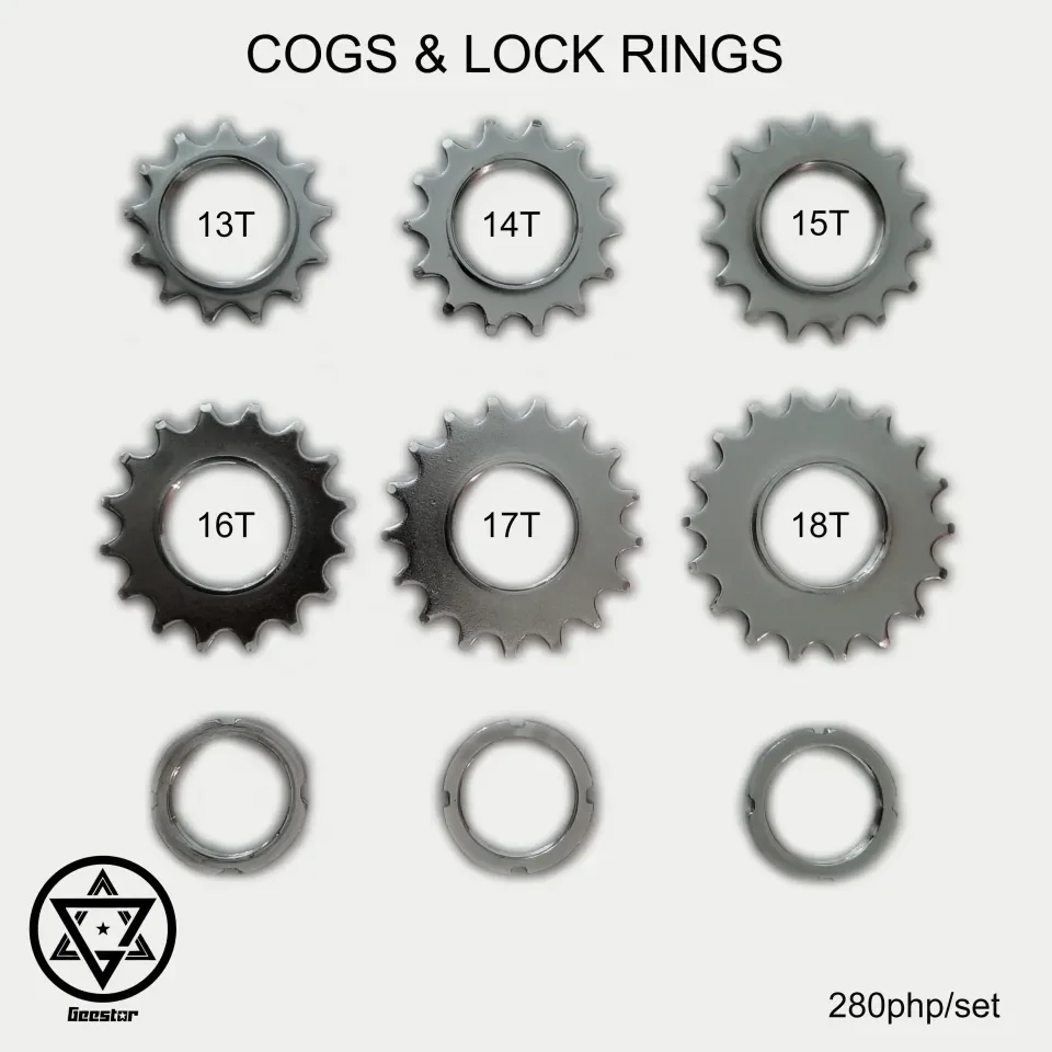 Fixed gear store cog and lockring