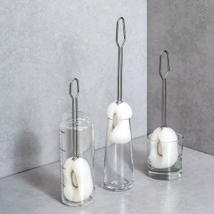 ฟองน้ำล้างขวด ฟองน้ำล้างแก้ว แปรงล้างขวดนม แปรงล้างแก้ว ทำความสะอาดแก้วน้ำ แปรงล้างแก้วหัวฟองน้ำ