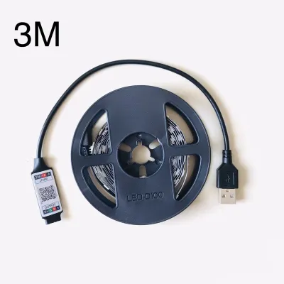 Cuộn đèn led RGB 5050 nguồn USB kết nối bluetooth điều khiển qua điện thoại nháy theo nhạc