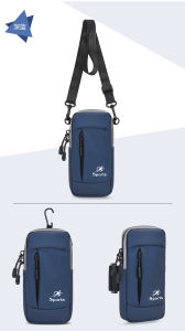 Multifunction Sling Arm Wrist Crossbody Bag Phone Holder Pouch for Jogging Running Hiking Fishing
