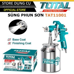 Súng phun sơn Total TAT11001 Sunction Type 1000cc (1.5mm) | Máy phun sơn cầm tay | Dụng cụ dùng khí