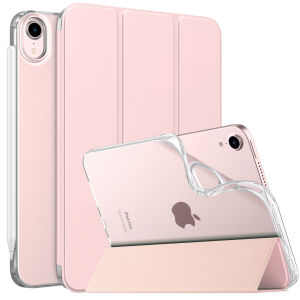 MoKo Case Fit New iPad Mini 7 (A17 Pro) 2024 iPad Mini 6th Generation Case 2021 (8.3-inch) iPad Mini 6 Case Soft TPU Translucent Frosted Back Cover Case for iPad Mini 7th Tablet  Protective Case