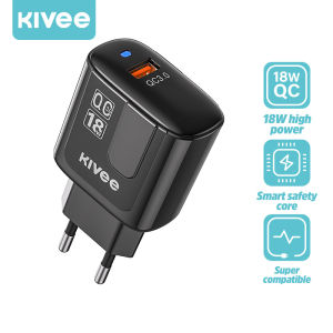 KIVEE kepala charger 36W  18W adaptor fast charger hp fast charging usb Type C Quick 3.0 Wall Charger oppo samsung xiaomi