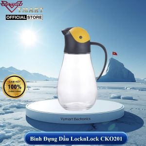 Bình Đựng Dầu Lock&Lock Với Nắp Mở Tự Động CKO201YEL 550Ml - Vàng - Chất Liệu An Toàn - Hàng Chính Hãng
