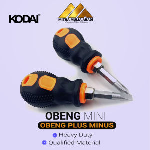 Obeng Plus Min ukuran Mini Bolak balik