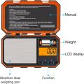 Digital Gram Scale,200g/0.01g Pocket ElectronicSmart Scale for Powder,Coins,Jewelry,Herbs,Food,6 Units,LCD Display,Tare,Auto Off,with 50g Calibration Weight. 