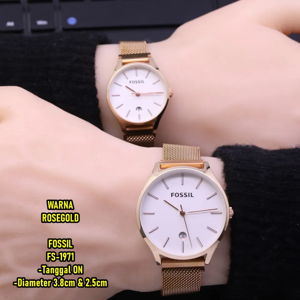 Jam tangan couple fossil hot sale