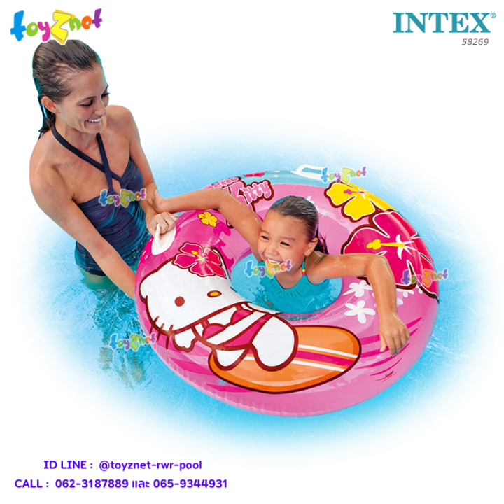 Intex ห่วงยางเฮลโล คิตตี้ 38 นิ้ว (97 ซม.) รุ่น 58263 | Lazada.co.th