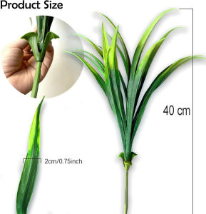 Cành lá dứa lan leo nhựa VI042 ( cao 40cm 15 lá) hoa giả trang trí