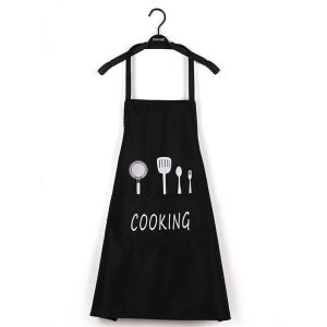 Canvas Apron Kitchen Restaurant Anti-fouling Waterproof Apron Workwear Apron Metal Buckle Home Essentials
